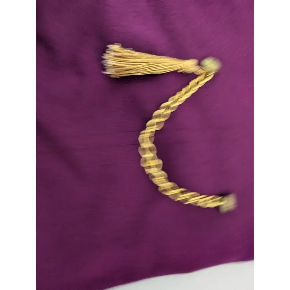 Unbranded Purple Dog Coat with Gold Chain Detail Dress Your Pup Like a Prince